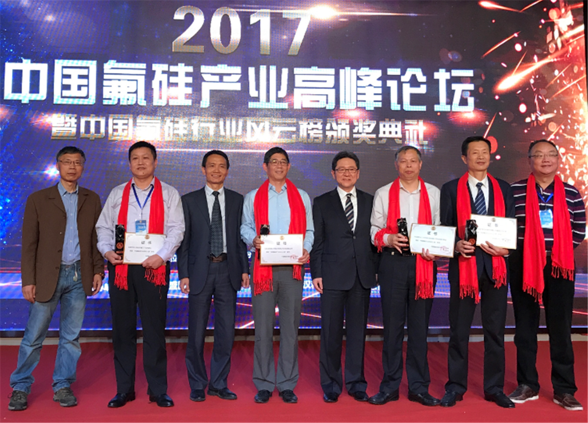 中國(guó)氟硅行業(yè)風(fēng)云榜今日在京出爐，湖北新藍(lán)天股份等39家企業(yè)上榜！
